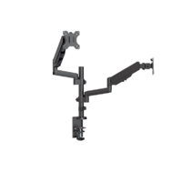 Brateck Dual Monitor Full Extension Gas Spring Dual Monitor Arm (independent Arms) Fit Most 17 inch-32 inch Monitors Up to 8kg per screen VESA 75x75 1