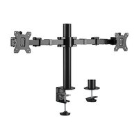 Brateck Dual Monitors Affordable Steel Articulating Monitor Arm Fit Most 17 inch-31 inch Monitors Up to 9kg per screen VESA 75x75 100x100