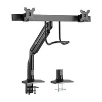 Brateck Dual Monitors Select Gas Spring Aluminum Monitor Arm Fit Most 17-35 Monitors Up to 10kg per screen VESA 75x75 100x100-LDT23