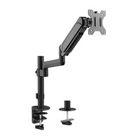 Brateck Single Monitor Pole-Mounted Gas Spring Monitor Arm Fit Most 17 inch - 32 inch Monitor Up to 9Kg Per screen VESA 75x75 100x100