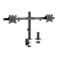 Brateck Pole Mount Dual-Screen Monitor Mount Fit Most 17 inch-32 inch Monitors Up to 9kg per screen VESA 75x75 100x100