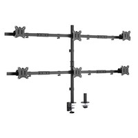 Brateck Pole Mount Six-Screen Monitor Mount Fit Most 17 inch-32 inch Monitors Up to 7kg per screen VESA 75x75 100x100