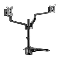 Brateck Premium Aluminum Articulating Monitor Stand Fit Most 17 inch-32 inch Monitor Up to 8KG VESA 75x75100x100(Black)