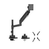 Brateck LDT80-C012P Super Heavy-Duty Pole-Mounted Gas Spring Monitor Arm, Matte Black, Fit Screen Size:	24 ft-57 ft Up to 27 KG