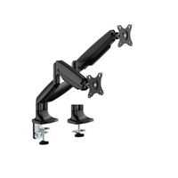 Brateck LDT82-C024-BK DUAL SCREEN HEAVY-DUTY GAS SPRING MONITOR ARM For most 17 inch~35 inch Monitors Matte Black(New)
