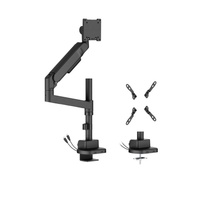 Brateck LDT92-C012UCP-B Future-Proof Heavy-Duty Pole-Mounted Gas Spring Monitor Arm with USB-A USB-C Ports (new)