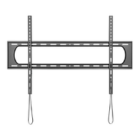 BrateckAffordable Heavy-Duty TV Wall Mount For 60~120 Fit Curved TV up to 120KG, VESA 50x50 up to 900x600 Fine Texture Black