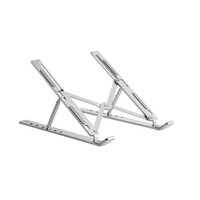 Brateck LPS03-3-03 PORTABLE 6-LEVEL ADJUSTABLE ALUMINUM LAPTOP RISER  For most 11 inch-15 inch laptops tablets and more (Silver)