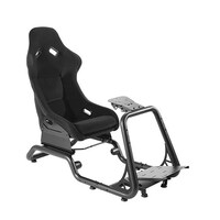 Brateck Premium Racing Simulator Cockpit Seat Professional Grade Product for the Serious Sim Racer 600x1285~1515x1160mm