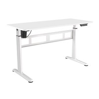 Brateck Stylish Single-Motor Sit- Stand Desk 1400x600x740~1200mm - White (LS)