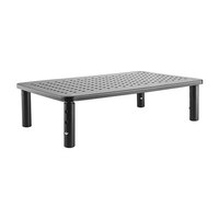 Brateck Height Adjustable Steel Monitor Laptop Stand (370x235x120mm) Fit Screen Size 13 inch-32 inch Weight CapacityUp to 20kg- Black