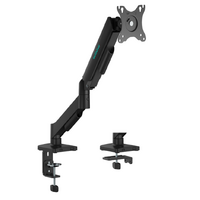 mbeat Activiva Ergolife Single-Screen Gas Spring Monitor Arm allows you to smoothly adjust the height angle and tilt of your screen with minimal