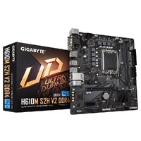 Gigabyte H610M S2H V2 DDR4 1.0 Intel LGA 1700 mATX Motherboard, 2x DDR4 ~64GB, 1x PCI x16=, 1x PCI=E x1, 1x M.2, 4x SATA, 2x USB3.2, 4x USB 2