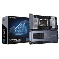 Gigabyte W790 AI TOP Motherboard, Intel W790,  5 x PCI Express x16 slots, 6x M.2,  8 x SATA, 8x USB 3.2,  1 x USB Type-C, Intel Wi-Fi 7