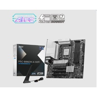 MSI PRO B860M-A WIFI, INTEL B860, 4x DDR5 256GB, 1x HDMI, 4x PCI-E x16 slot, 3x M.2, 4x SATA, 6x USB 2.0, Intel Wi-Fi 7