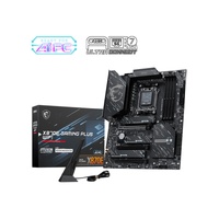 MSI X870E GAMING PLUS WIFI, AM5, Ryzen 7000-9000, X870E, DDR5-8200, PCIe5 x16, M.2 Gen5, WiFi7, BT5.4, 5G LAN, USB4, USB20G, Audio7.1, 8CH HD Boost