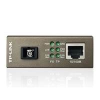 TP-Link MC112CS Media Converter SC WDM Monomodo Simplex 10 100Mbps RJ45 to 100M single-mode SC fiber Tx:1310nm Rx:1550nm up to 20km 