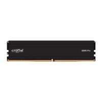 Crucial Pro 32GB (1x32GB) DDR5 UDIMM 6000MHz CL40 Black Heat Spreaders Overclocking Support Intel XMP AMD Ryzen Desktop PC Gaming Memory