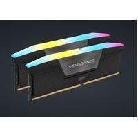 Corsair VENGEANCE RGB 16GB (2x8GB) DDR5 DRAM 5200MT s CL40 Memory Kit  Black