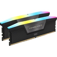 CORSAIR VENGEANCE RGB 32GB (2x16GB) DDR5 DRAM 6000MT s CL38 Memory Kit  Black