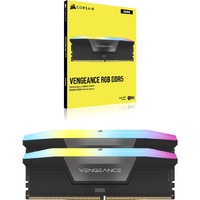 Corsair VENGEANCE RGB 32GB (2x16GB) DDR5 DRAM 6000MT s CL36 Memory Kit  Black