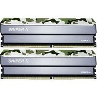  G.SKILL F4-3200C16D-32GSXFB 32GB (2 x 16GB)  PC4-25600   DDR4 3200 Mhz  Timings 16-18-18-38  Voltage 1.35V  Sniper X