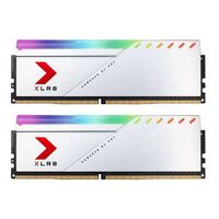 PNY XLR8 32GB (2x16GB) DDR4 UDIMM 3600Mhz RGB CL18 1.35V Silver Heat Spreader Gaming Desktop PC Memory