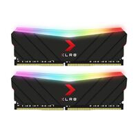 PNY XLR8 16GB (2x8GB) DDR4 UDIMM 4600Mhz RGB CL19 1.5V Black Heat Spreader Gaming Desktop PC Memory