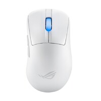 ASUS ROG KERIS II Ace Wireless Ergonomic Lightweight Gaming Mouse 42000-dpi ROG AimPoint Pro Optical Sensor (Moonlight White)