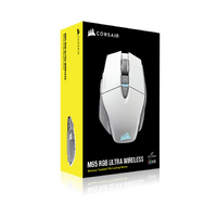 Corsair M65 RGB Ultra Wireless White Tunable FPS Gaming Mouse CORSAIR MARKSMAN 26000 DPI Optical Sensor iCUE Software.