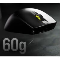 Corsair M75 Air Slipstrem Wireless up to 34hrs and 100hrs with BT. 60g  26000 DPI Optical Sensor iCUE Software.  Gaming Mouse Black