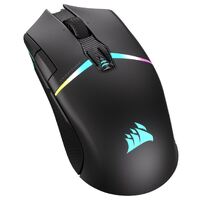 CORSAIR Night Sabre WIRELESS Slipstream 26K DPI QuickStrike Button. up to 100hrs Battery and Fast Recharge. Black RGB Gaming Mice