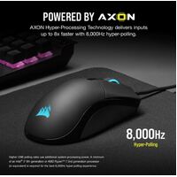 Corsair SABRE RGB PRO CHAMPION SERIES Gaming Mice - RGB, Ultra Lightweight, 18,000 DPI sensor,  Axon 8,000 Hz Hyper-Polling, Flexible weave Cable (LS)