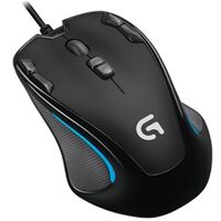 Logitech G300s Optical Ambidextrous USB Gaming Mouse – 2500DPI 9 Programmable Buttons Onboard Memory 1ms Response Rate On-The-Fly DPI Switching