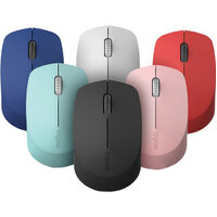 RAPOO M100 2.4GHz  Bluetooth 3   4 Quiet Click Wireless Mouse Black - 1300dpi Connects up to 3 Devices 9 months Battery Life