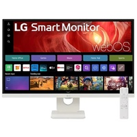 LG 27 ft 4K UHD IPS Smart Monitor: 38402160  (4K UHD), 5¯ms response time, 60Hz refresh, ~400nit brightness, USBC   HDR400, height tilt pivot stand