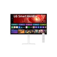 LG 31.5 ft 4K UHD Smart Monitor with webOS, USB-C PD 65W, AirPlay 2, DCI-P3 90pct, Bluetooth, 5ms, 60Hz, and tilt height swivel pivot stand