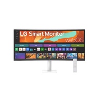 LG Smart Monitor 34 ft WQHD Curved display with 3440x1440 resolution, sRGB 99pct, webOS, AirPlay 2, 2x7W speakers, 100Hz refresh rate  Bluetooth