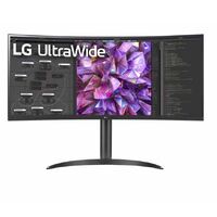 LG 34 inch 34WQ75C Ultra-Wide QHD Curved 3440x1440 1000R 5ms HDR10 sRGB IPS DP HDMI USB-C LAN VESA Tilt Height Range Monitor