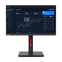 LENOVO ThinkVision T23i-30 23 inch FHD IPS Monitor 1920x1080 16:9 AG Height Adjustable Titl Swivel Pivot 4xUSB3.2 Hub VGA DP HDMI Audio 3yr not 23.8 i