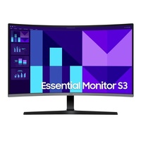 Samsung 32 ft S39GD FHD 75Hz Curved Monitor 1920x1080 4ms 16:9 1500R 100Hz Tilt VESA VA HDMI D-Sub Headphone Flicker Free Eye Saver Mode Black