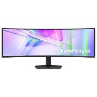 Samsung 49 inch ViewFinity Monitor Dual QHD 5120x1440 5ms 32:9 1000R Tilt Swivel Height Adjust VESA DisplayHDR 400 1xUSB-C DP 2xHDMI LAN Prot HAS Spea