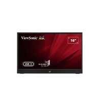 ViewSonic 16 ft IPS VA1655 FHD USB-C, Mini HDMI, Speakers Video Extension, vertical display, 53 degrees tilt,  Mac OS. 1KG Ultra Portable Monitor lapt