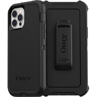 OtterBox Defender Apple iPhone 12   iPhone 12 Pro Case Black - (77-65401) DROP 4X Military StandardMulti-LayerIncluded HolsterRaised EdgesRugged