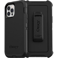 OtterBox Defender Apple iPhone 12   iPhone 12 Pro Case Black - (77-65401) DROP 4X Military StandardMulti-LayerIncluded HolsterRaised EdgesRugged