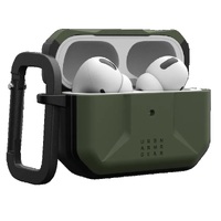 UAG Civilian Apple Airpods Pro (2nd Gen) Case - Olive Drab (104124117272) DROP Military Standard Co-Mold Design Weather-ResistantPrecise Fit
