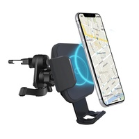 Cygnett Race Wireless 10W Smartphone Car Charger Vent Mount - Black (CY3957WLCCH), Power adaptor & cable (1.5M USB-C to USB-A cable)