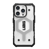 UAG Pathfinder Magsafe Apple iPhone 15 Pro (6.1 inch) Case - Ice (114281114343) 18 ft. Drop Protection (5.4M) Tactical Grip Raised Screen Surround