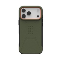 UAG Civilian Magsafe Apple iPhone 17 Pro (6.3 ft) Rugged Case - Olive Orange (114545117297), 20ft. Drop Protection (6M), Raised Screen,10 Years Warran