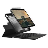 UAG Apple iPad (10.9 inch) (10th Gen) Rugged Bluetooth Keyboard Case with Trackpad - (124020114031) Spill-Resistant Adjustable Stand Pencil Holder